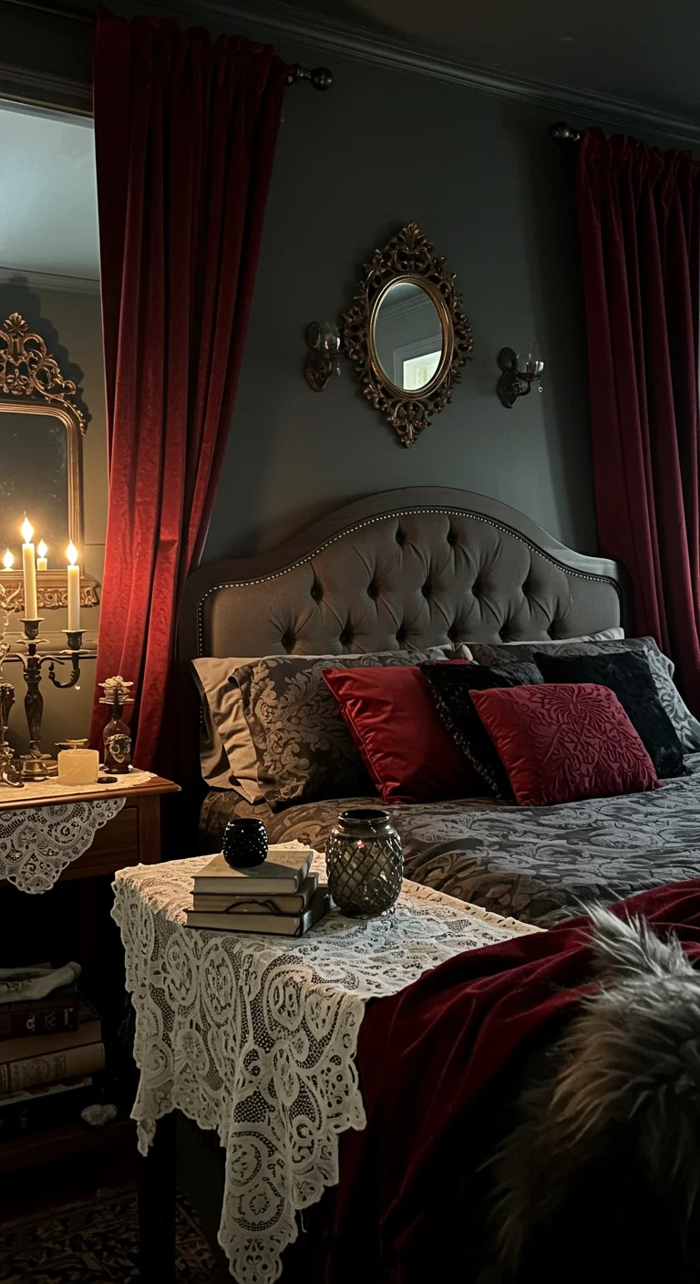 11. Dark Fabrics: Using Velvet and Lace for a Gothic Twist