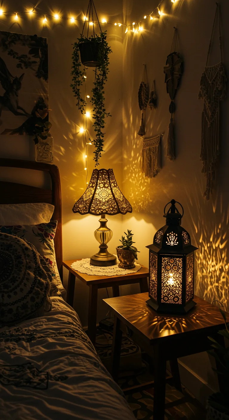 12. Lighting Choices: From Fairy Lights to Crystal Lamps