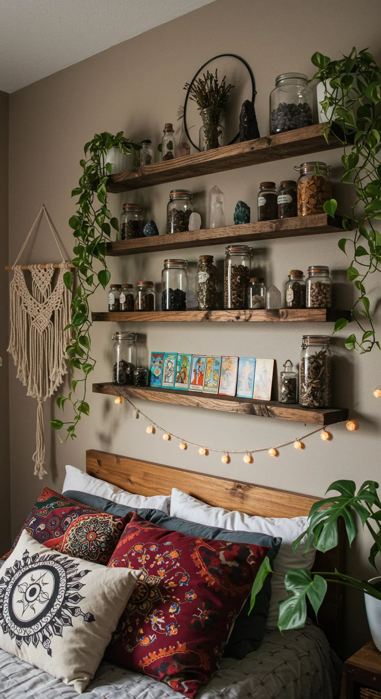 25. Wall Shelves: Showcasing Your Magical Collection