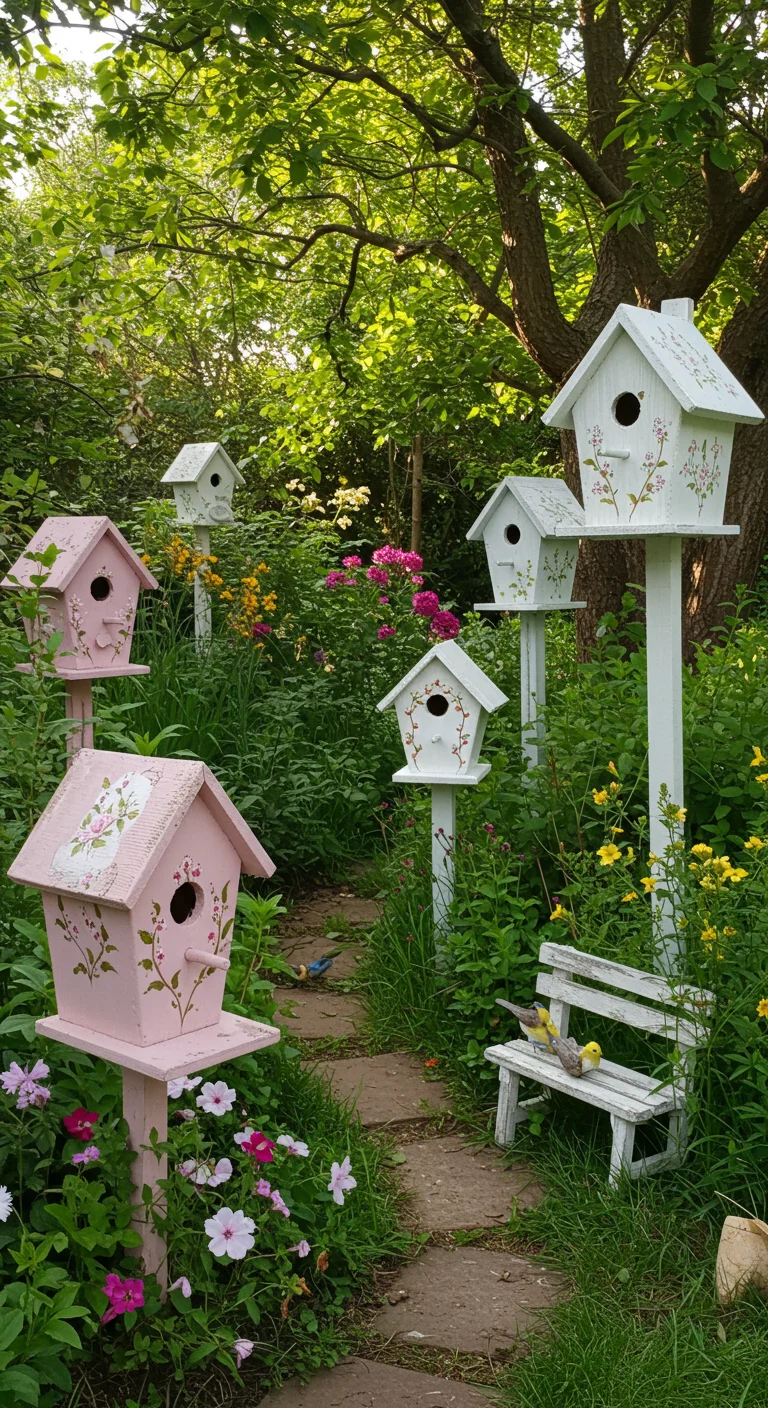 7. Handcrafted Birdhouses: Welcoming Feathered Friends