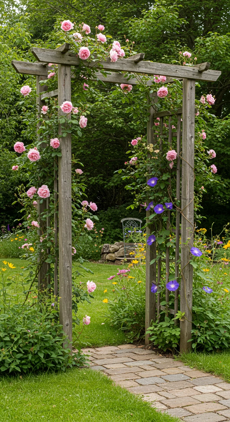 13. Garden Trellises: Supporting Climbing Beauties