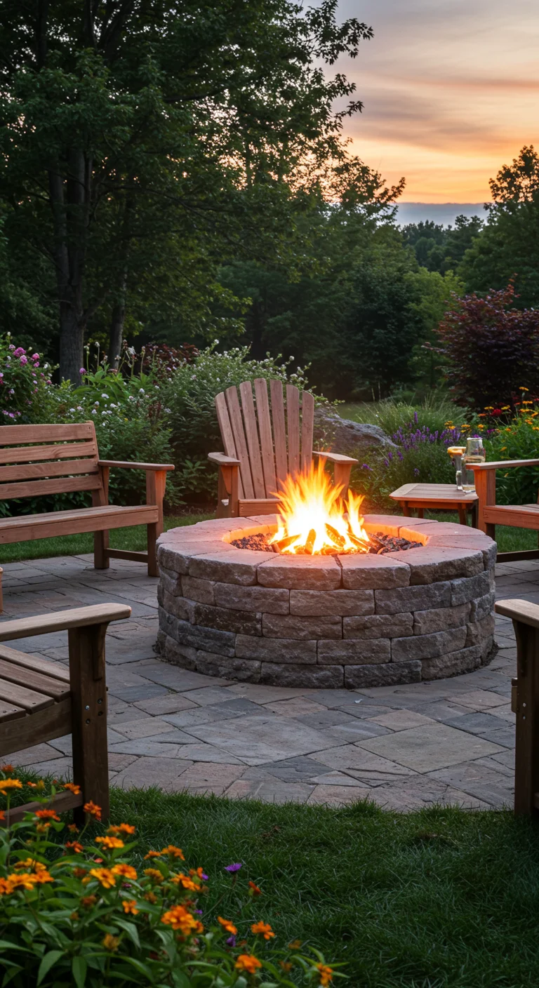 1. Rustic Charm: Building a Stone Fire Pit