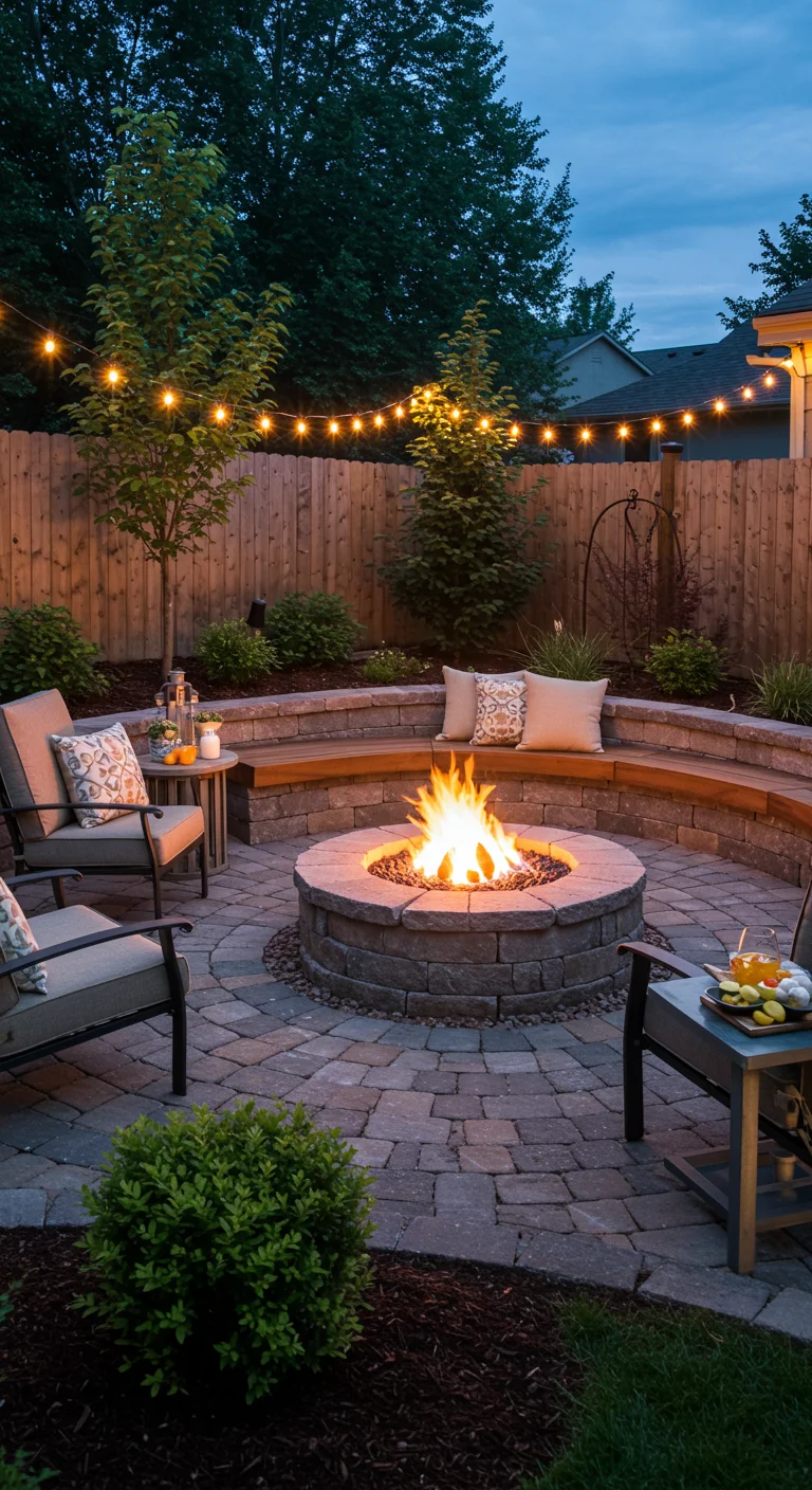 7. Circle of Warmth: Designing a Sunken Fire Pit Area