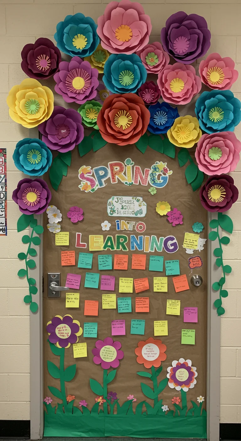 1. Blooming Creativity: Floral Door Decorations