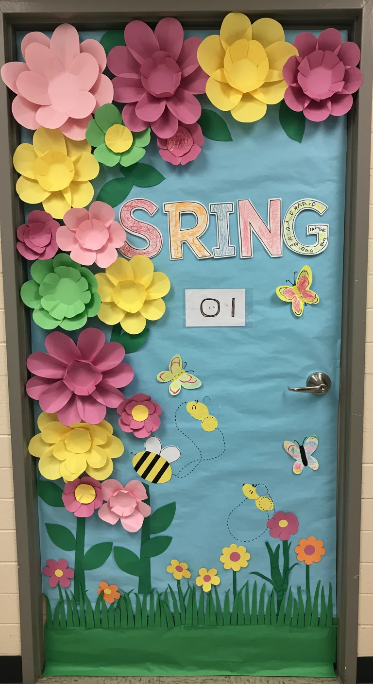 2. Spring Has Sprung: Seasonal Themed Door Ideas