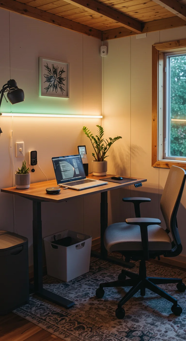 8. Tech-Savvy She Shed: Smart Solutions for a Modern Workspace