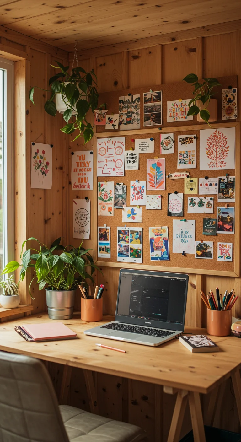 10. Inspirational Walls: Creating a Vision Board for Motivation