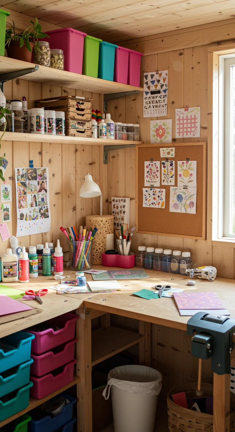 11. Crafty Creativity: Integrating a DIY Station into Your Office