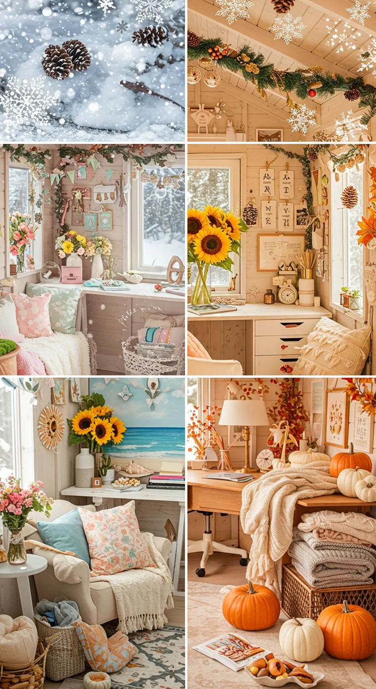 15. Seasonal Decor Swaps: Keeping Your Workspace Fresh Year-Round