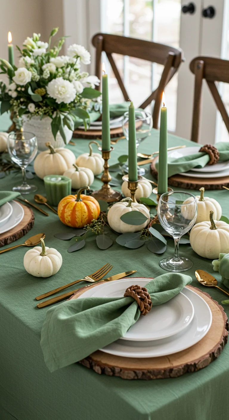 14. Crafting the Perfect Tablescape: Layering Sage Green Elements