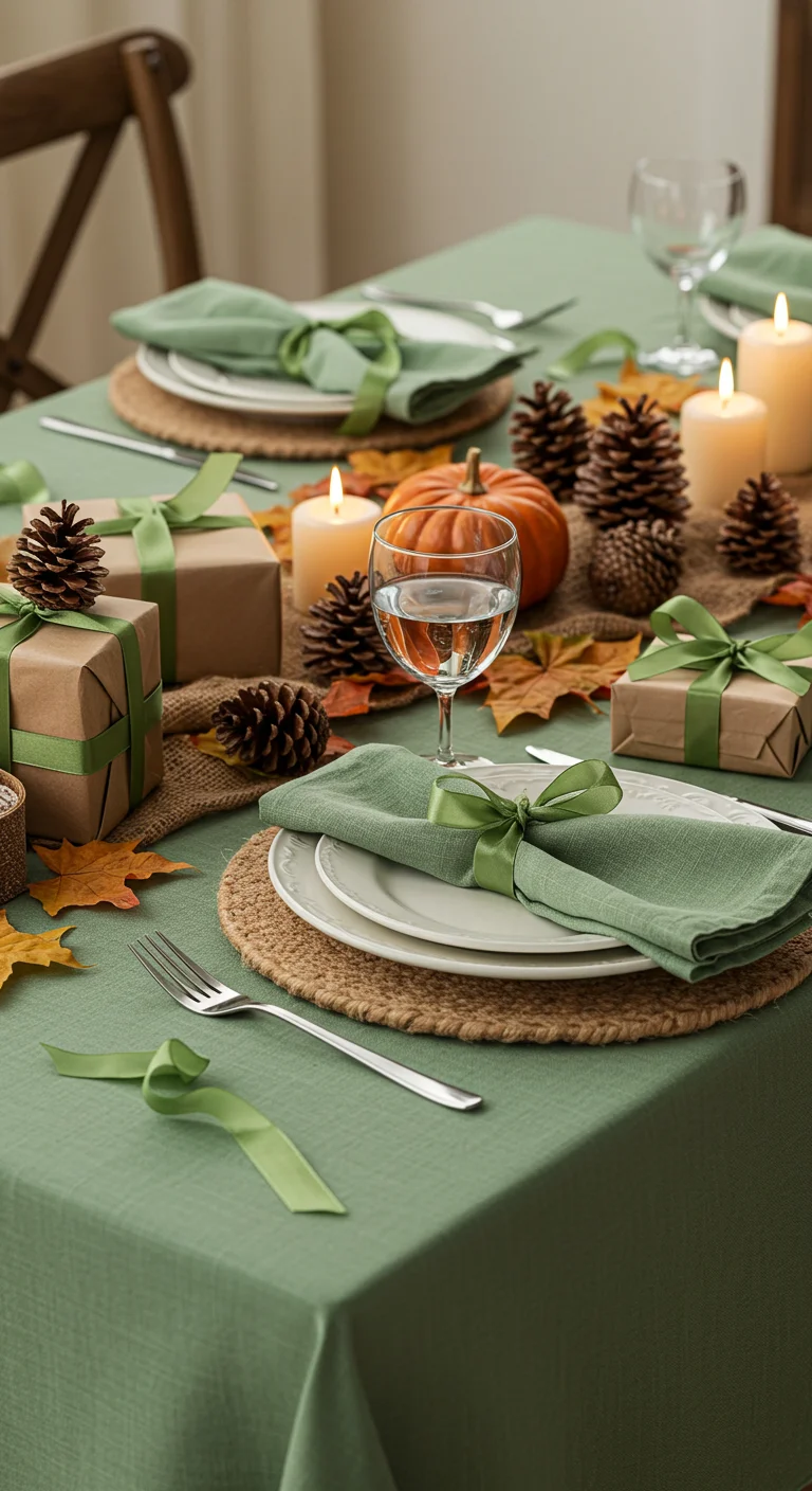 20. The Finishing Touch: Sage Green Ribbon for Gift Wrapping and Decor