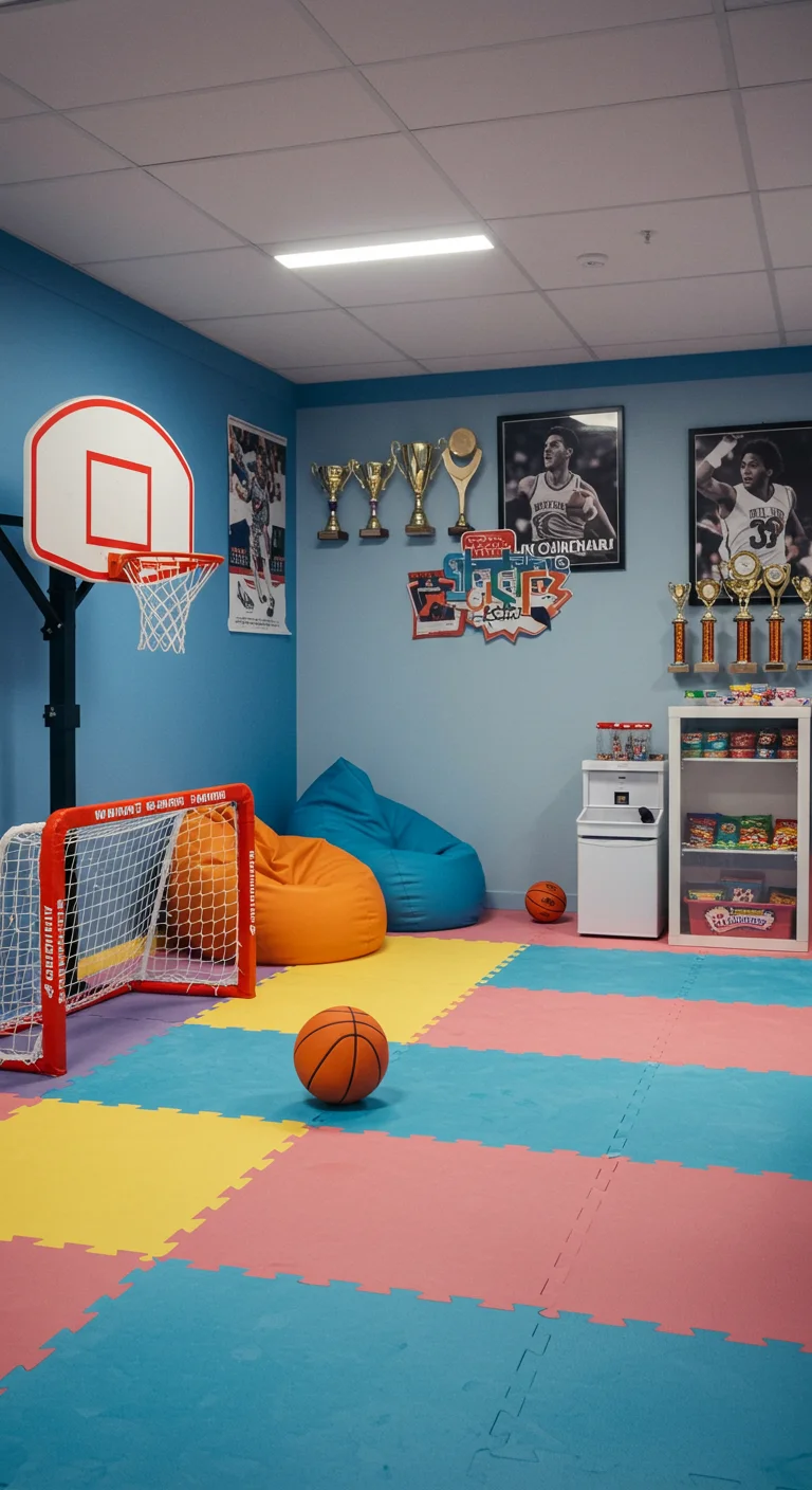11. Sports Fanatic’s Paradise: A Mini Sports Arena