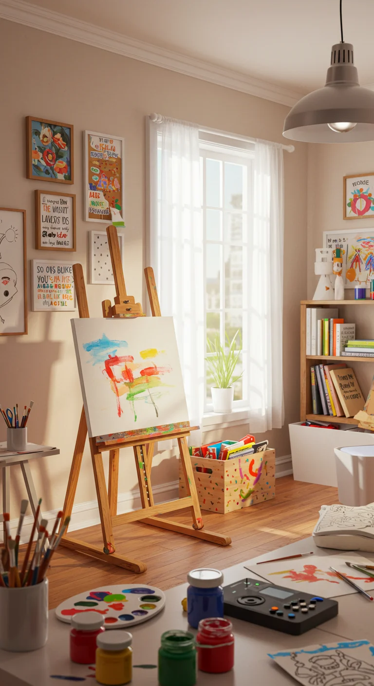 17. Artistic Studio: Canvas and Creativity for Aspiring Artists