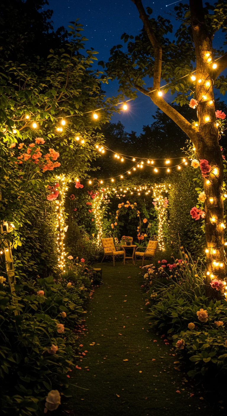 6. Fairy Lights: Illuminating Your Hidden Oasis