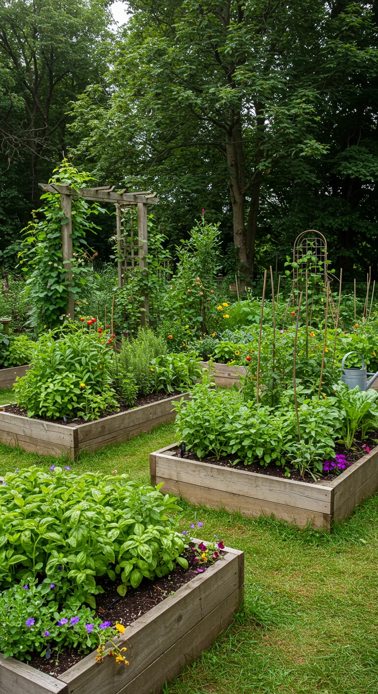13. Herb and Vegetable Patches: A Tasty Secret Garden