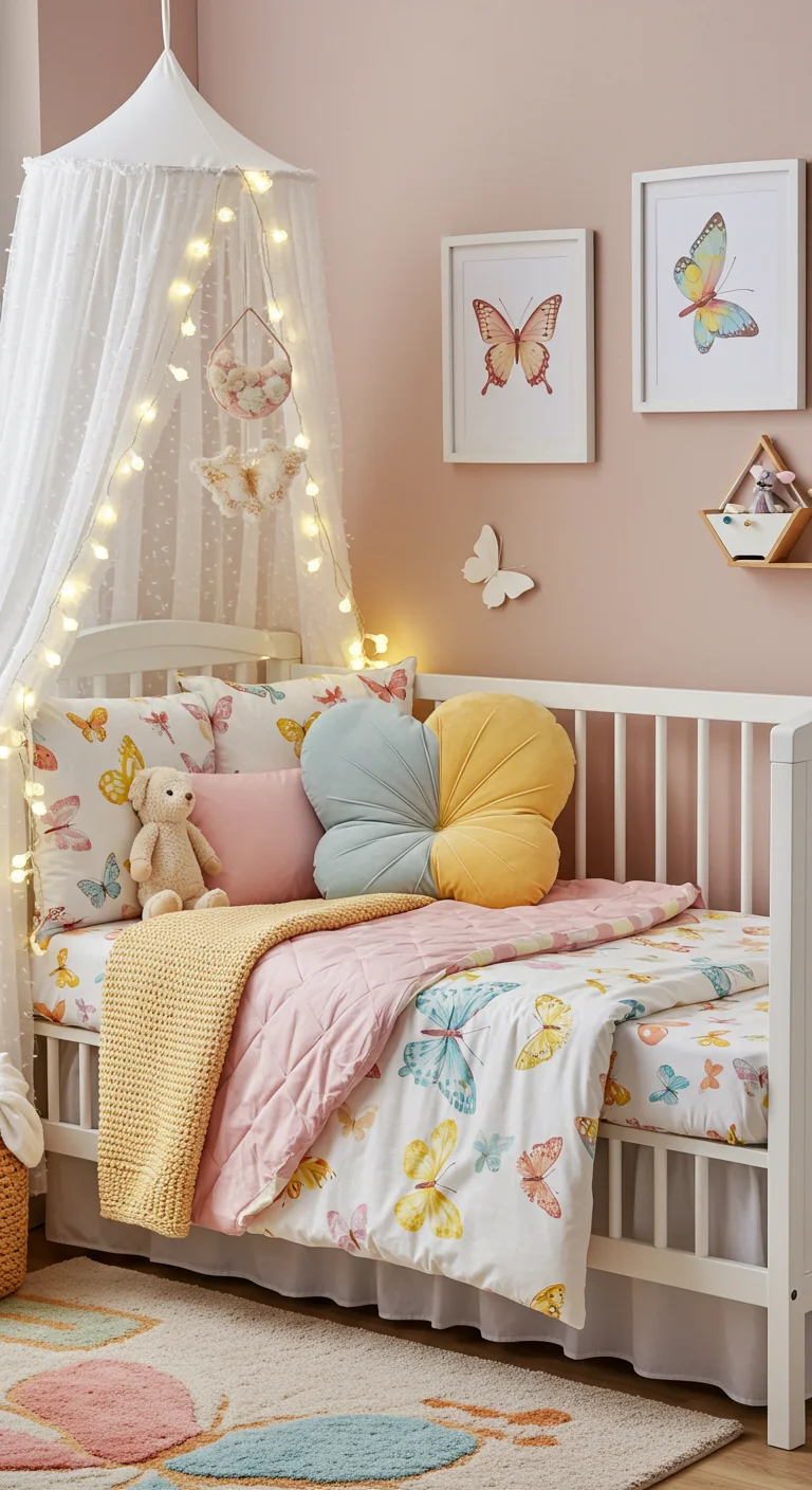 2. Soft Butterfly Bedding: Comfort Meets Enchantment