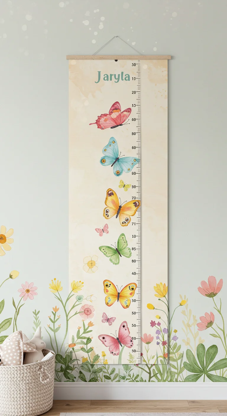 6. Butterfly Growth Chart: Measuring Milestones with Style