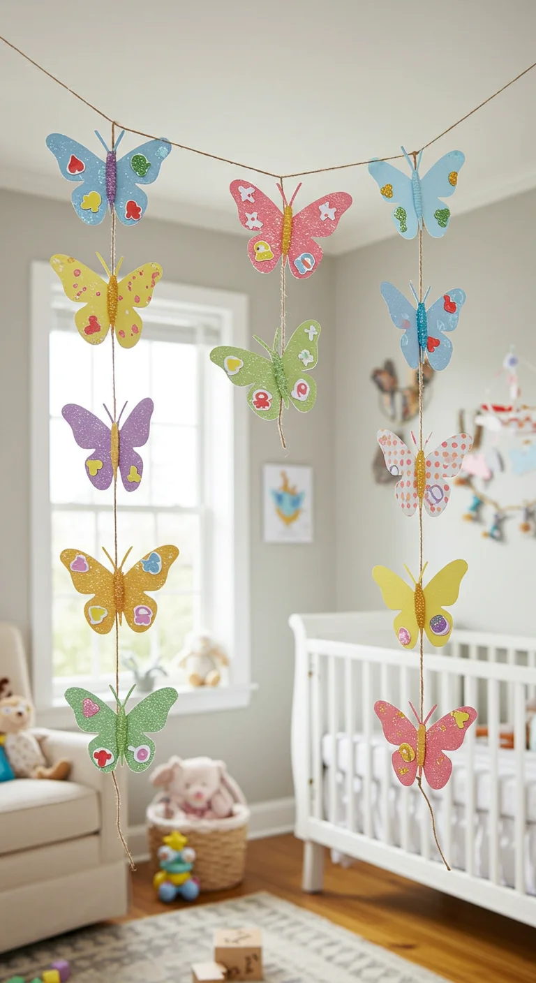 9. DIY Butterfly Garland: Crafting Cheerful Décor