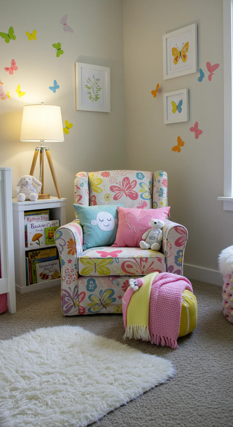 13. Butterfly Accent Chairs: Cozy Corners for Cuddles