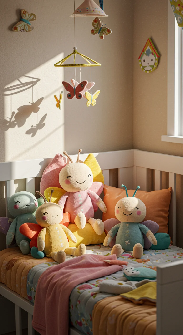 14. Playful Butterfly Stuffed Animals: Cuddly Companions