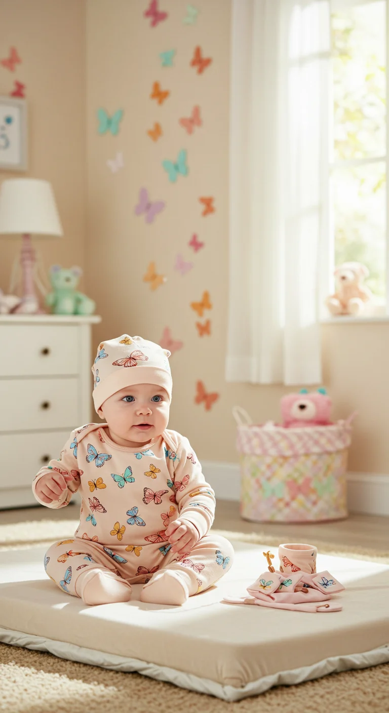 21. Butterfly-Themed Baby Clothes: Dressing in Delight