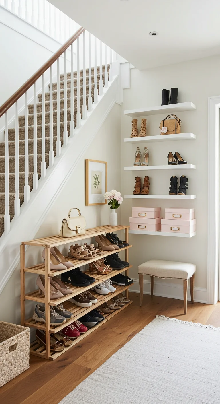 1. Chic Shoe Storage: Transforming Clutter into Style