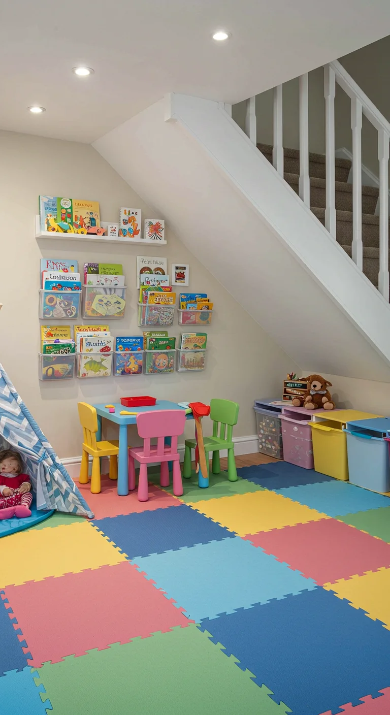 8. Understairs Playroom: Fun and Function for Kids
