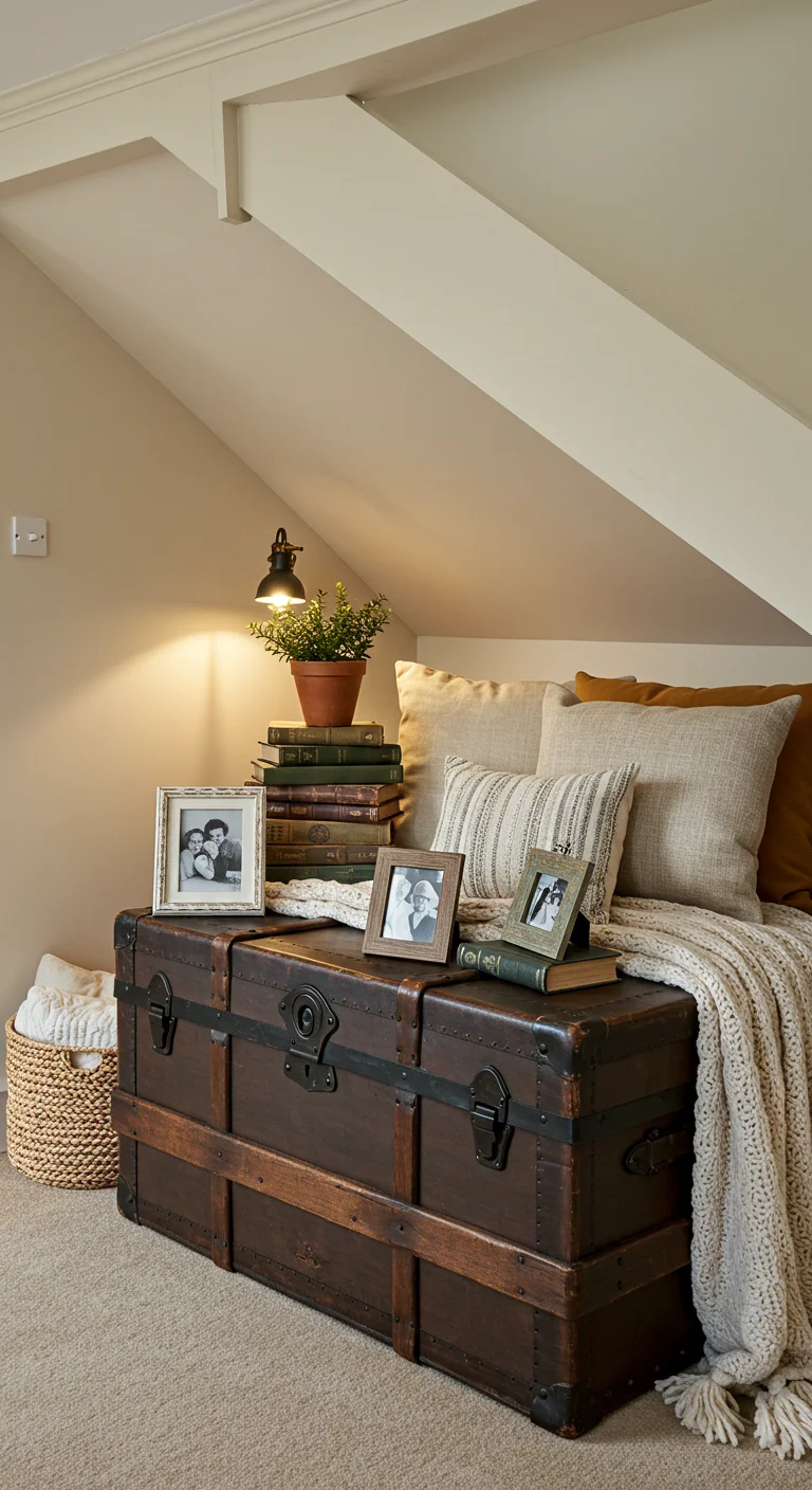 9. Vintage Trunk Display: Adding Character and Charm