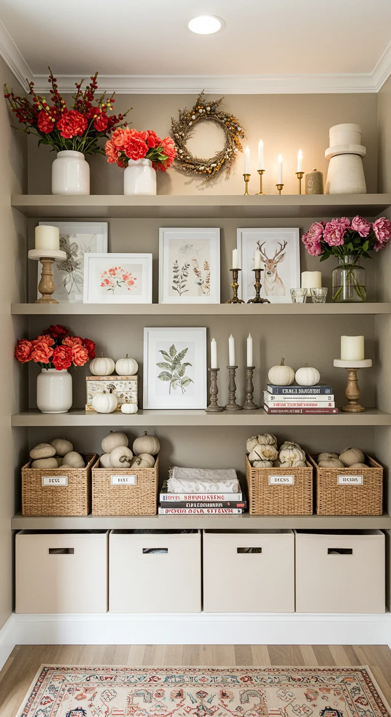 12. Seasonal Decor Station: Rotating Your Aesthetic with Ease