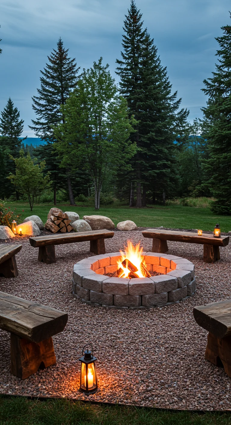 1. Rustic Charm: Building a Stone Fire Pit