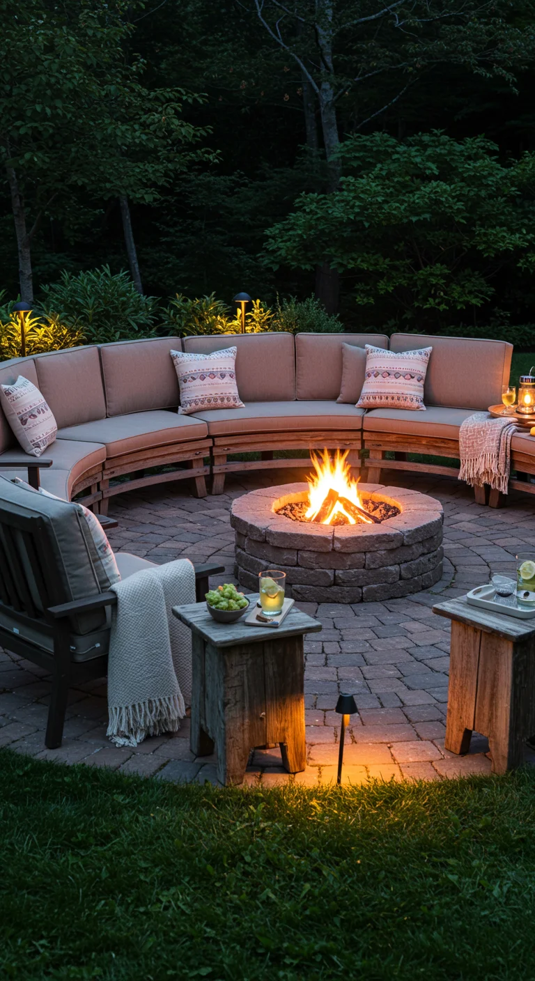 6. Fire Pit Seating: Cozy Chairs & Benches