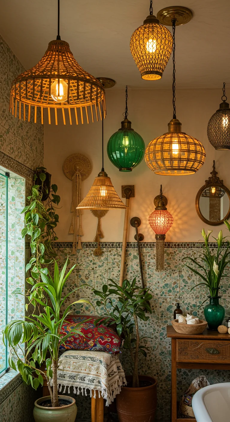 7. Lighting the Way: Boho-Inspired Fixtures that Dazzle