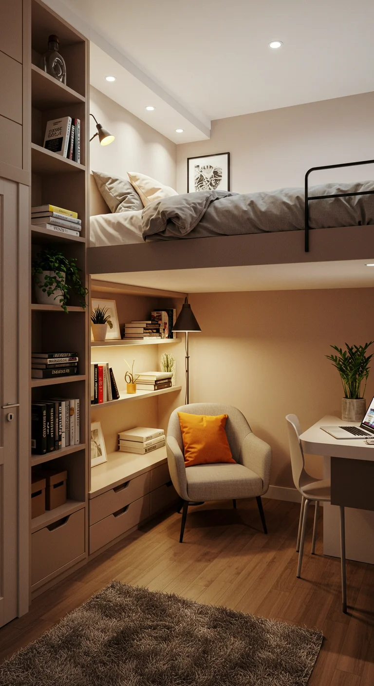 4. Lofted Beds: Elevating Style and Space