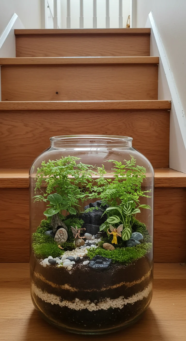 5. Under-Stairs Terrariums: Miniature Ecosystems at Your Feet