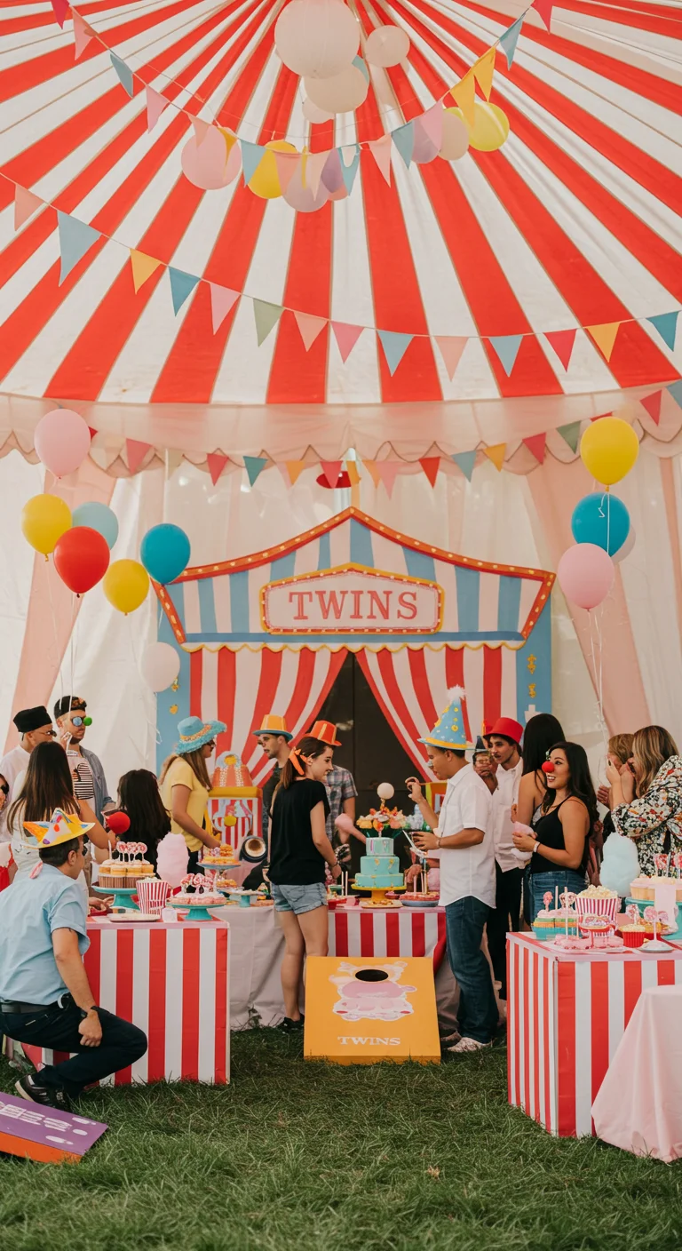 Double the Fun: Colorful Carnival Theme