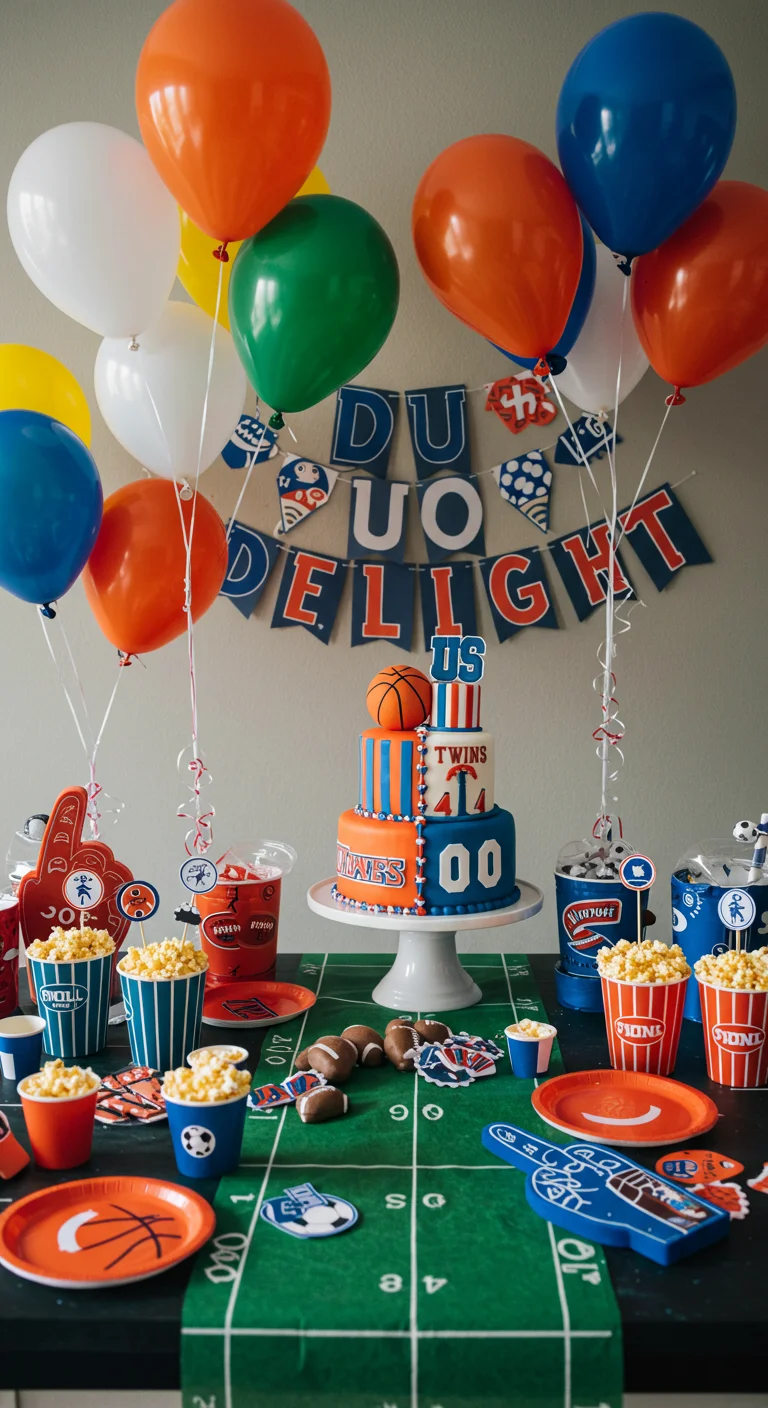 Duo Delight: Sports Team Spirit