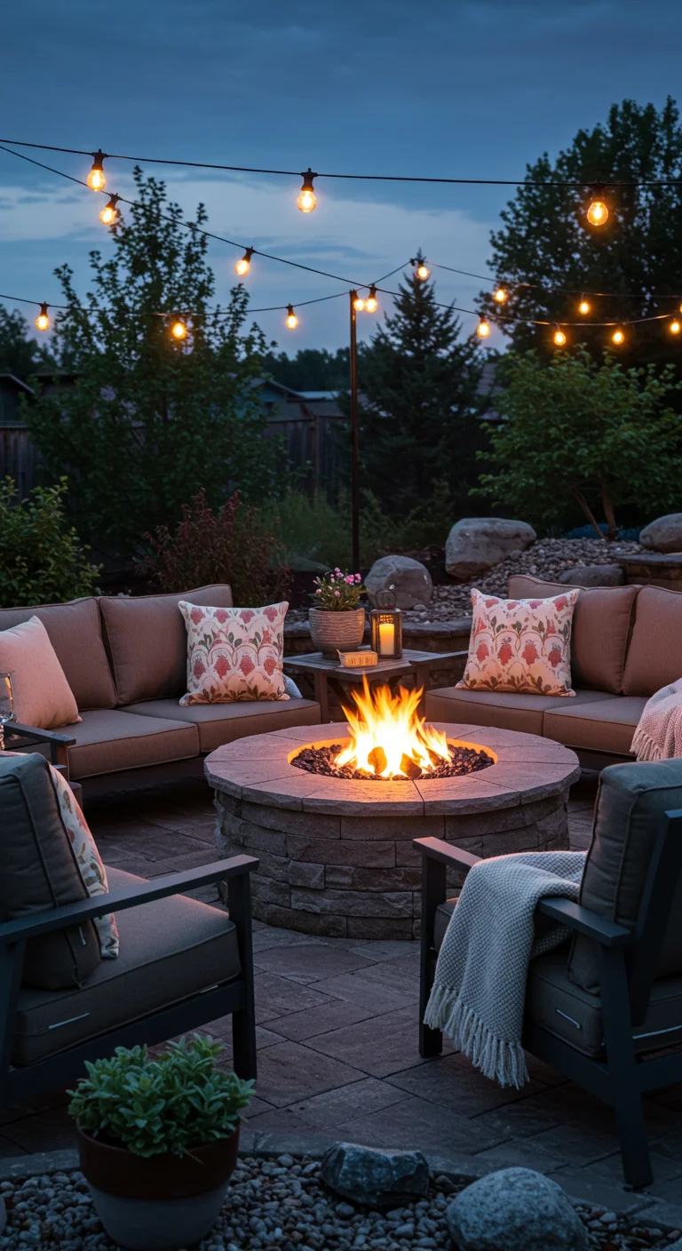 4. Cozy Fire Pit: Gathering Around Warmth and Ambiance