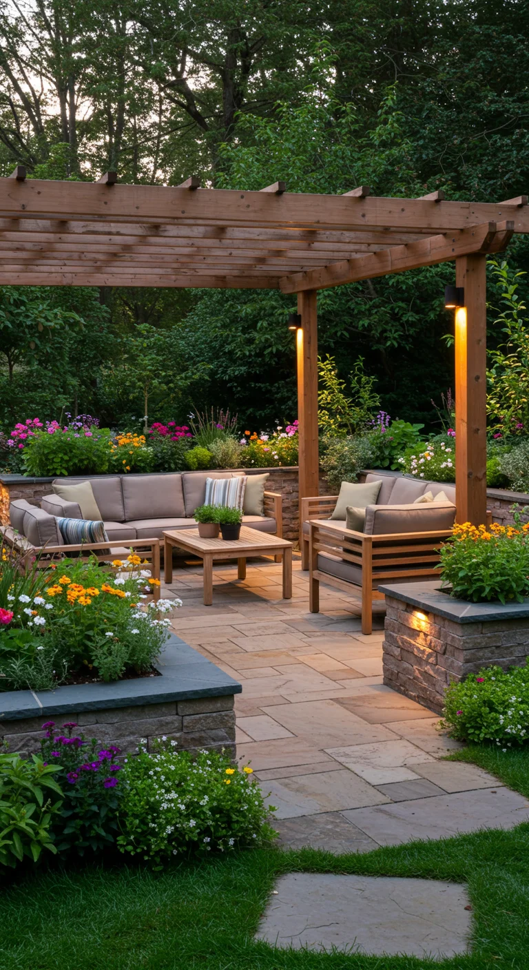 9. Garden Integration: Blending Patios with Lush Landscapes