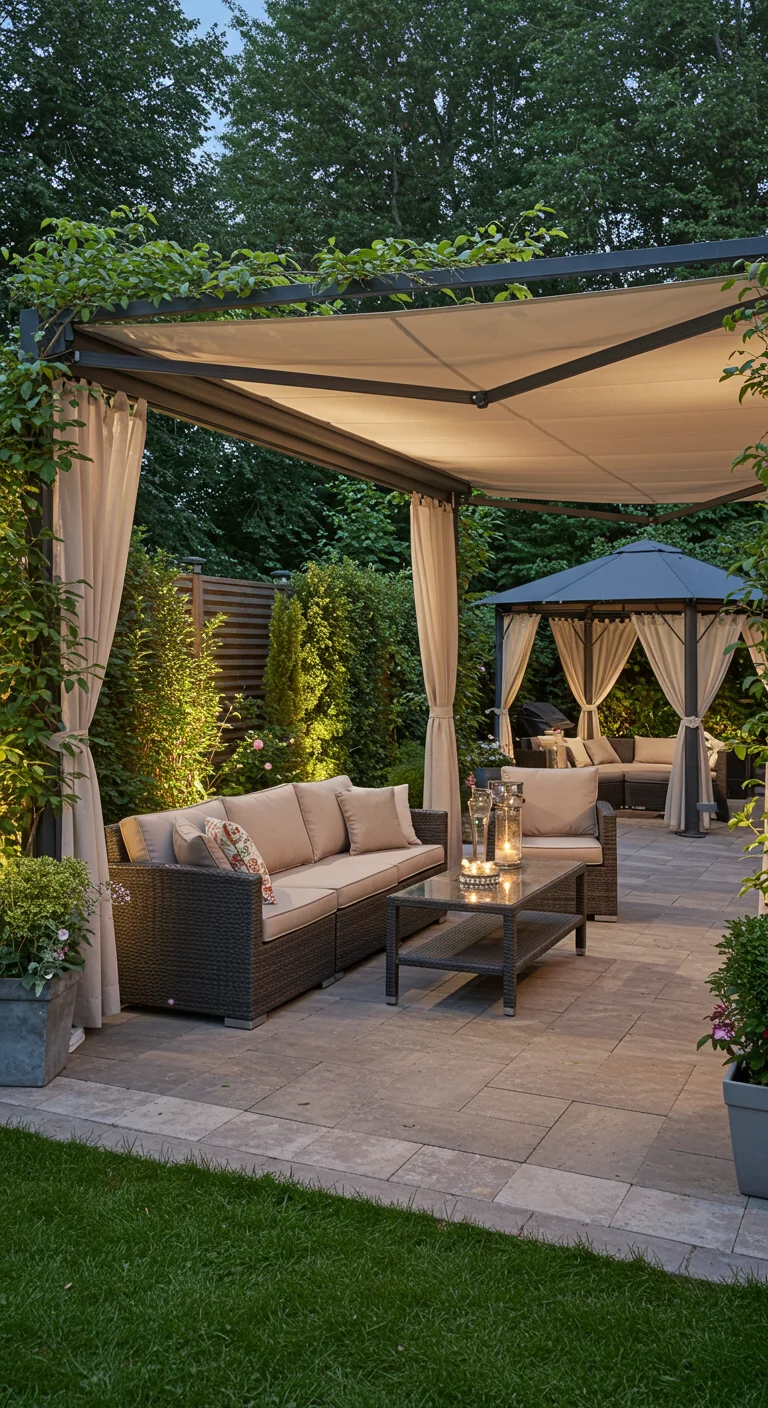 11. Shade Solutions: Creative Canopies for All-Weather Comfort
