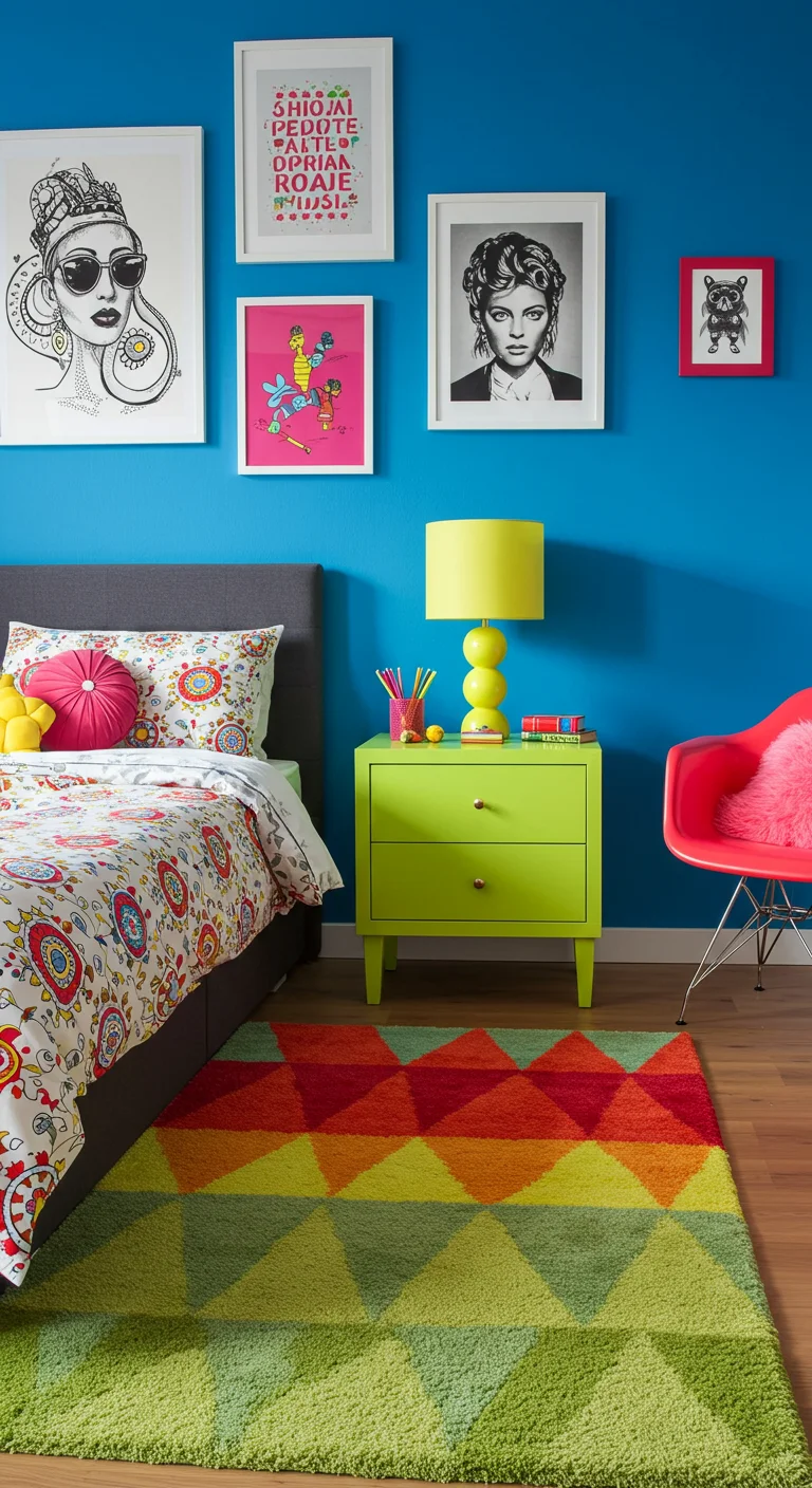7. Color Pop: Bold and Bright Accents for a Lively Space