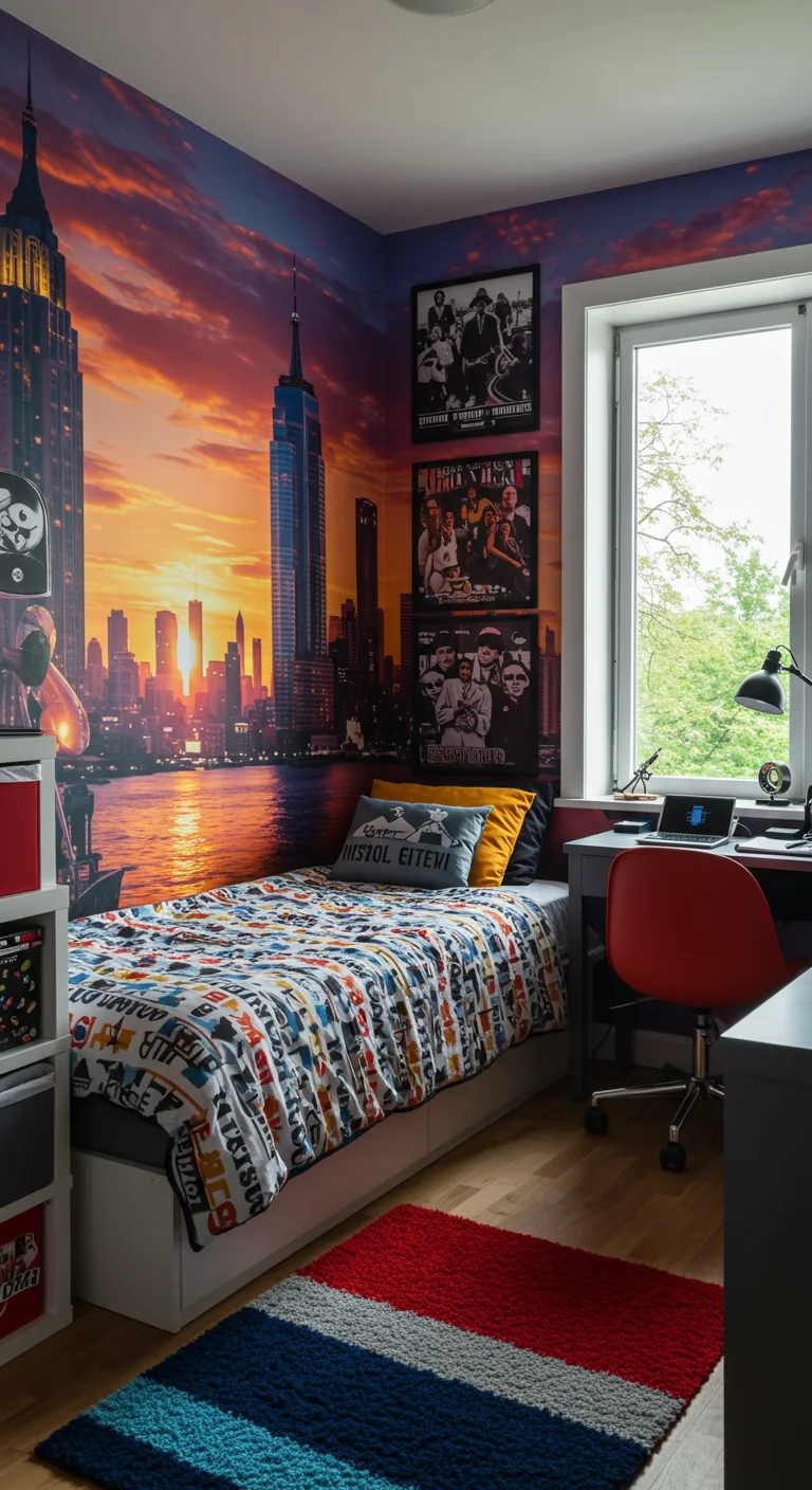 18. Wall Wonders: Eye-Catching Murals and Wallpapers