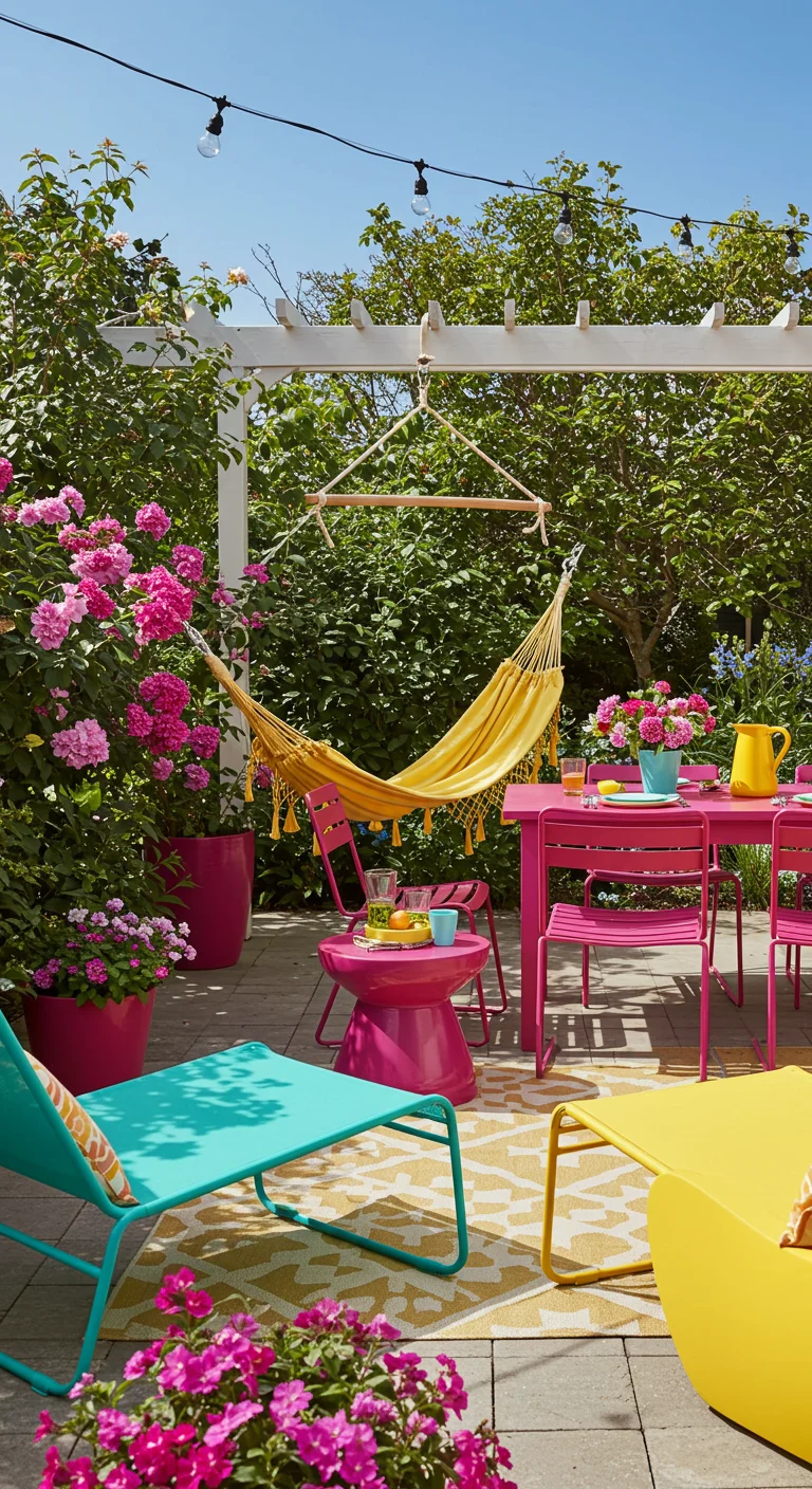 5. Bold Colors: Vibrant Outdoor Furniture to Make a Statement