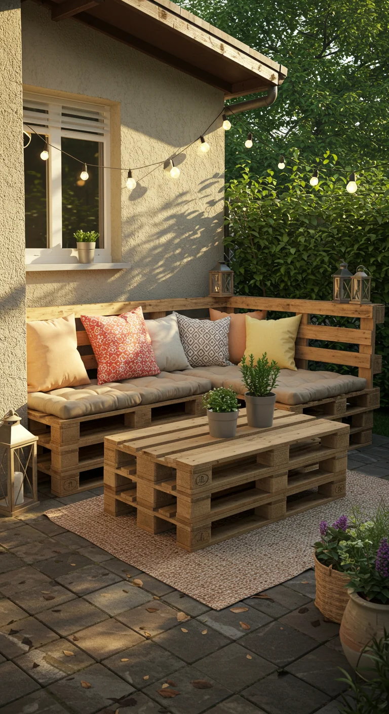2. DIY Pallet Furniture: Stylish Seating on a Shoestring Budget