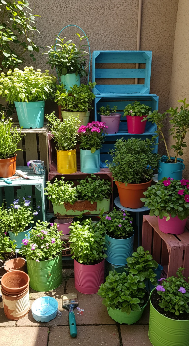 9. DIY Planters: Craft Your Own Greenery with Budget-Friendly Materials
