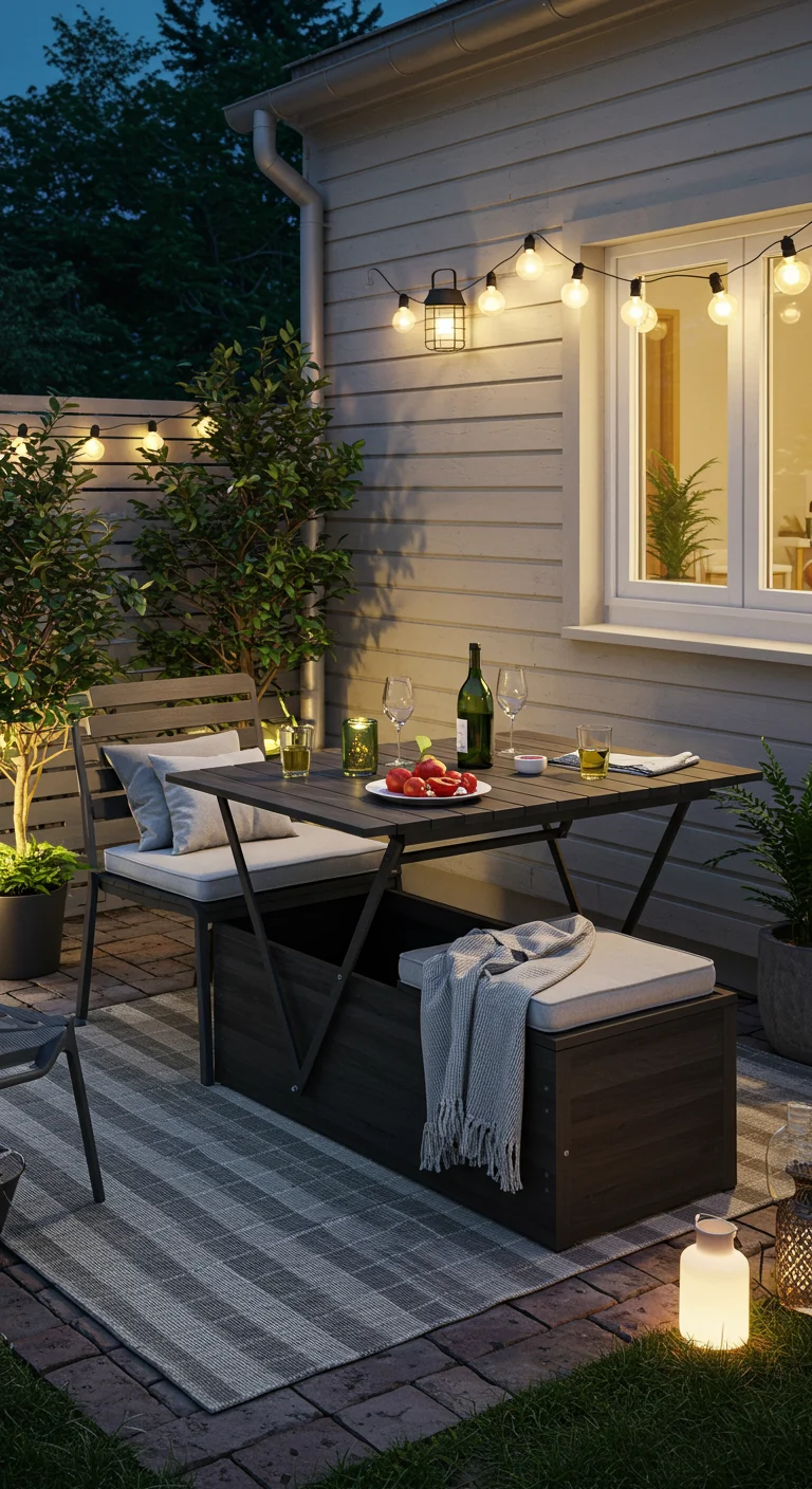 11. Multi-Functional Furniture: Space-Saving Solutions for Small Patios