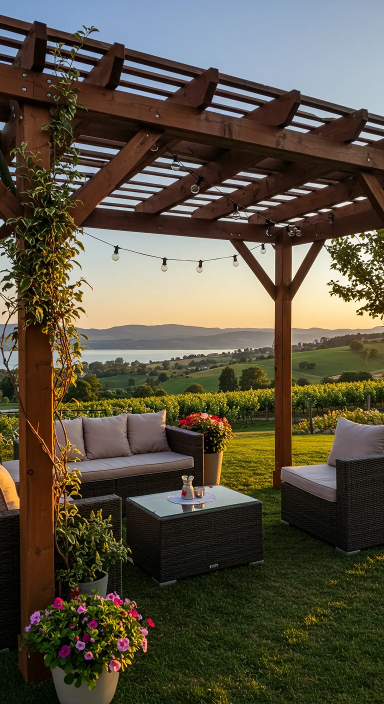 9. Pergolas with a View: Elevate Your Landscape