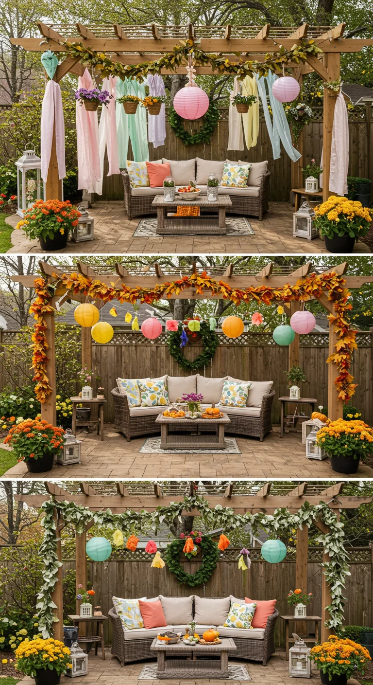 14. Seasonal Decor: Transforming Your Pergola Year-Round