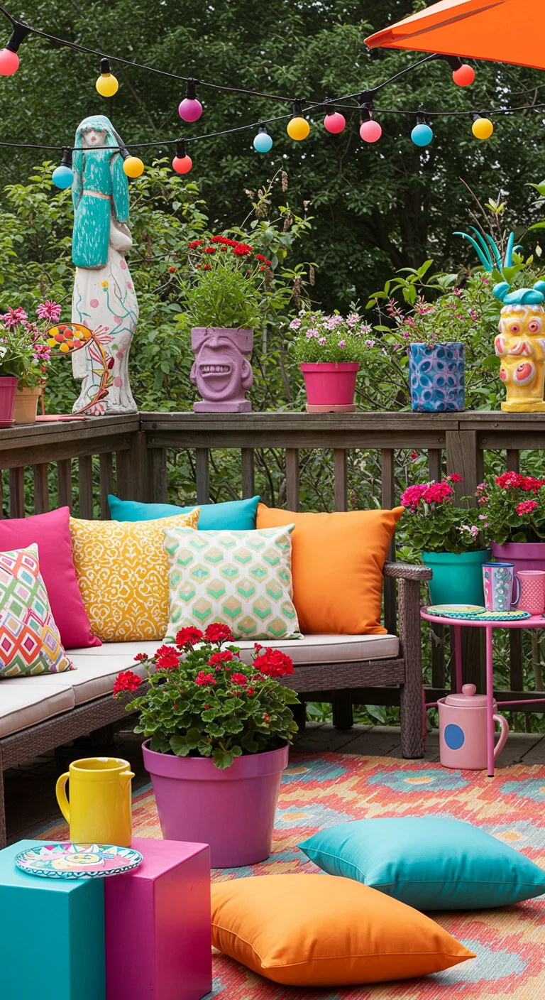 6. Colorful Accents: Pops of Color to Energize Your Patio