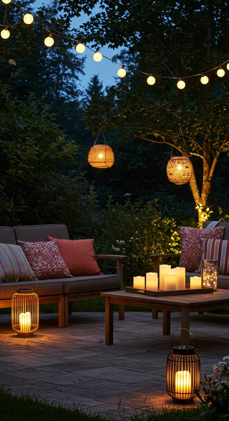12. Flickering Light: Creative Outdoor Lighting Solutions