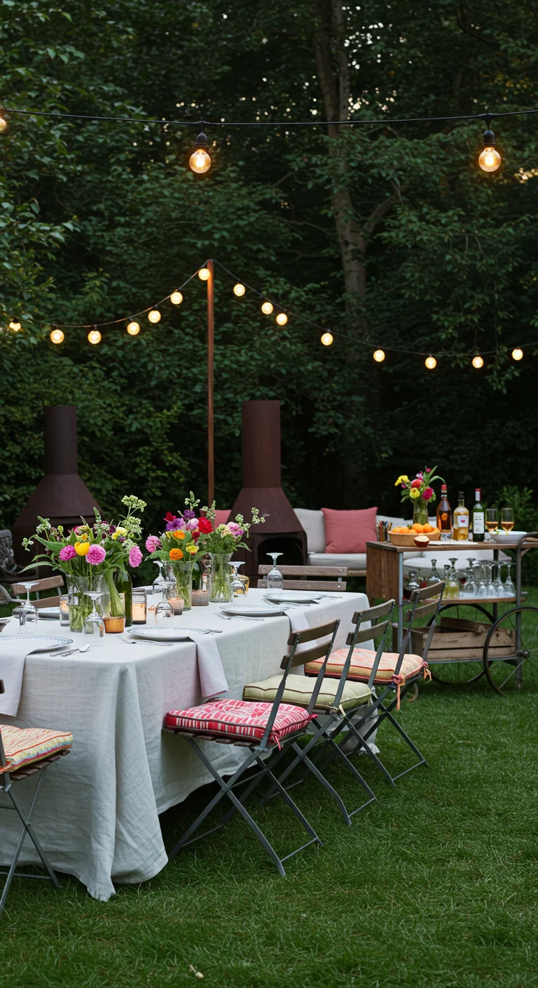 15. Garden Party: Stylish Setup for Outdoor Entertaining